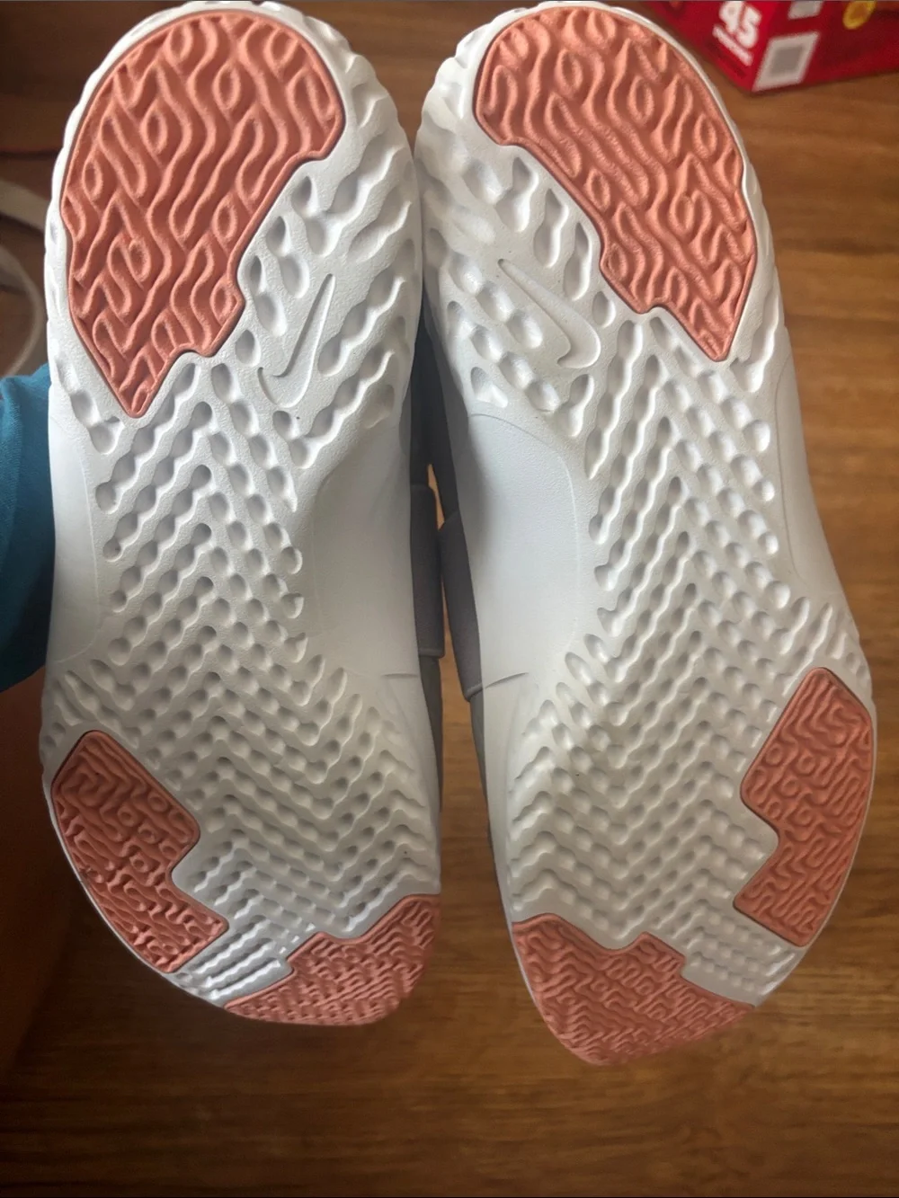 Nike Light Gray & Blush Women's Training Sneakers